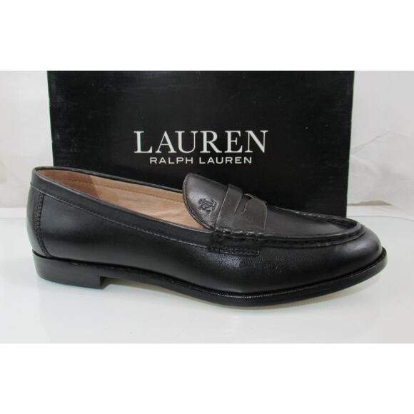 Lauren Ralph Lauren Shoes - Women's LAUREN Ralph Lauren Wynnie Burnished Leather Penny Loafer Black